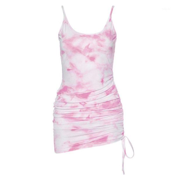 women spaghetti strap tie-dye low collar backless drawstring bodycon dress 23ge1, Black;gray
women spaghetti strap tie-dye low collar backless drawstring bodycon dress 23ge1, Black;gray