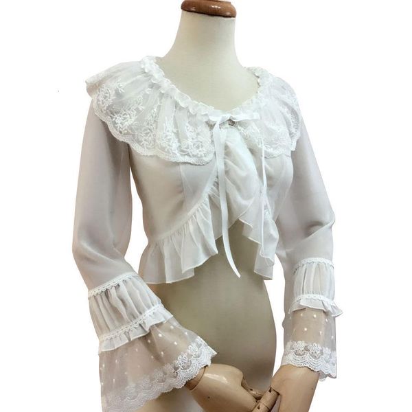 сладкая белой лолита кофточки девушка длинные flare рукав shrug top три цвет (белый, бежевый, черный, White 
сладкая белой лолита кофточки девушка длинные flare рукав shrug top три цвет (белый, бежевый, черный, White