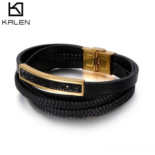 qmslj selling leather woven stainless steel black steel selling multi-layer woven stainless rope multi-layer bracelet braceletblack l, Golden;silver
qmslj selling leather woven stainless steel black steel selling multi-layer woven stainless rope multi-layer bracelet braceletblack l, Golden;silver