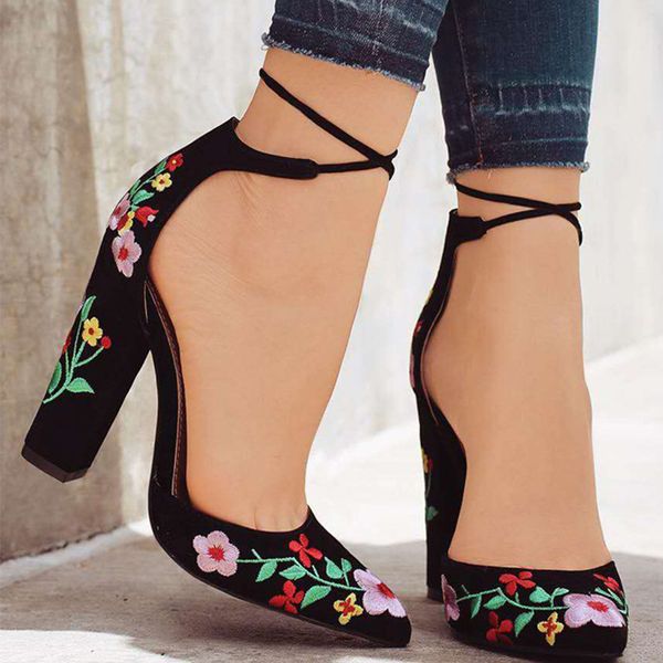 2020 women pumps pointed toe flower women's high heels woman two piece female ladies ankle strap spring fashion comfortable, Black
2020 women pumps pointed toe flower women's high heels woman two piece female ladies ankle strap spring fashion comfortable, Black