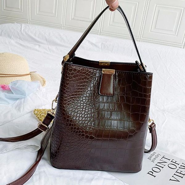 litthing crocodile pattern style for women pu leather shoulder bag large size bucket bags retro wide strap shoulder bag
litthing crocodile pattern style for women pu leather shoulder bag large size bucket bags retro wide strap shoulder bag