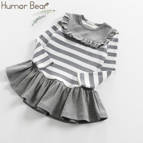 girl's dresses humor bear girls autumn brand baby children's striped round neck kids dresses1, Red;yellow
girl's dresses humor bear girls autumn brand baby children's striped round neck kids dresses1, Red;yellow
