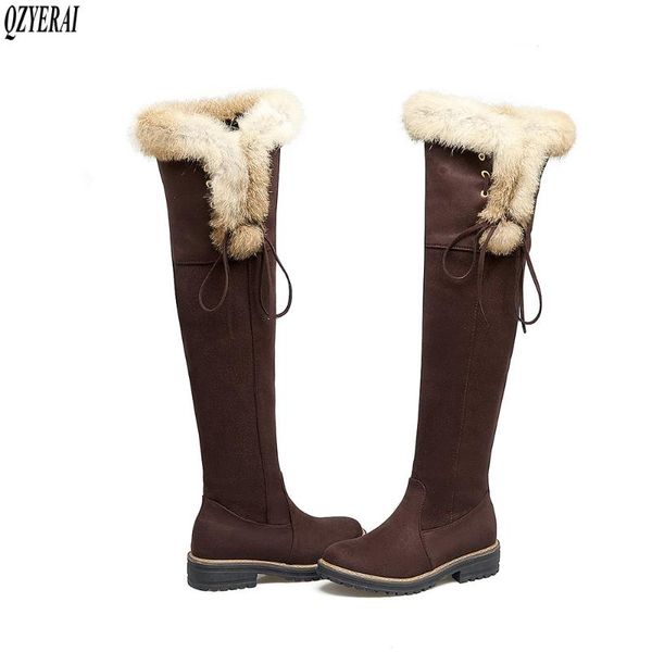 qzyerai new winter style warm genuine leather knee high boots snow boots women non-slip true fur warm women shoes, Black
qzyerai new winter style warm genuine leather knee high boots snow boots women non-slip true fur warm women shoes, Black