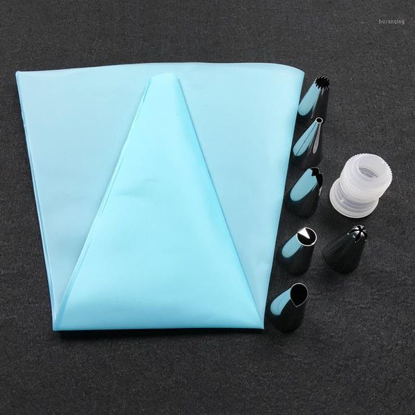 8pcs silicone kitchen accessories icing piping cream pastry bag + 6 stainless steel nozzle set diy cake dessert decorating tips1
8pcs silicone kitchen accessories icing piping cream pastry bag + 6 stainless steel nozzle set diy cake dessert decorating tips1