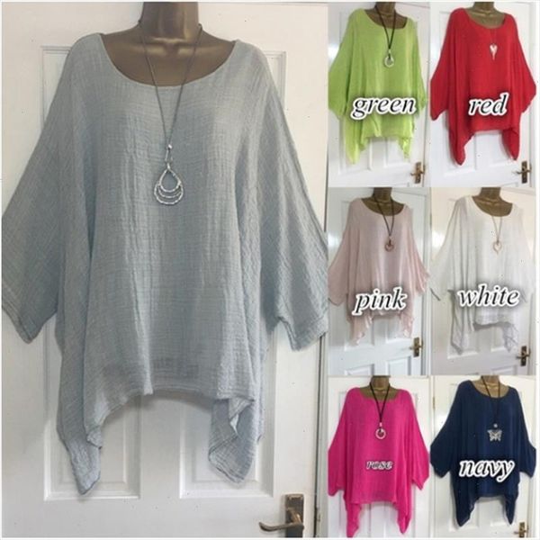 solid batwing sleeve summer blouses 4xl 5xl loose plus size women tunic casual o neck long sleeve blouse anomalistic tee shirts, White
solid batwing sleeve summer blouses 4xl 5xl loose plus size women tunic casual o neck long sleeve blouse anomalistic tee shirts, White