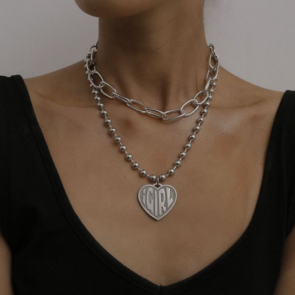 classic women choker necklaces cross round bead chain vintage heart-shaped letter embossed neckl fashion dance party jewelry 2020 new design, Golden;silver
classic women choker necklaces cross round bead chain vintage heart-shaped letter embossed neckl fashion dance party jewelry 2020 new design, Golden;silver