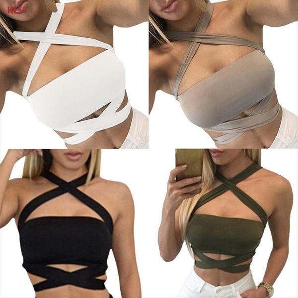 женщины летний сексуальный criss cross halter bandage cross top tank вырезать bustier drop доставка хорошее качество, White
женщины летний сексуальный criss cross halter bandage cross top tank вырезать bustier drop доставка хорошее качество, White