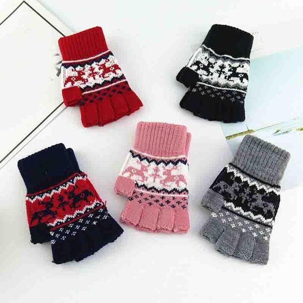 1 pair knitted gloves soft fingerless gloves half-finger driving semi-finger deer pattern christmas winter warm mittens, Blue;gray
1 pair knitted gloves soft fingerless gloves half-finger driving semi-finger deer pattern christmas winter warm mittens, Blue;gray