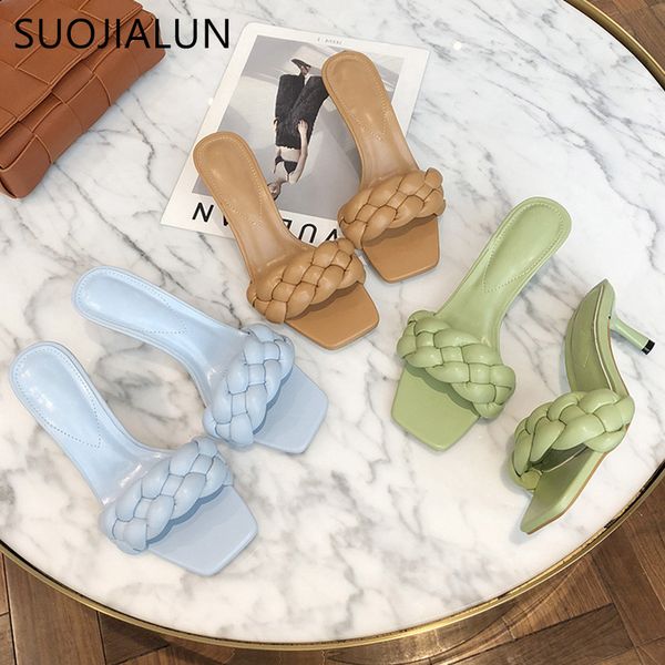 suojialun 2020 new design weave women slipper ladies thin high heel sandal open toe slip on summer outdoor slides flip flop shoe c1011, Black
suojialun 2020 new design weave women slipper ladies thin high heel sandal open toe slip on summer outdoor slides flip flop shoe c1011, Black