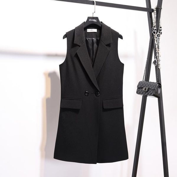 new korean version of the self-cultivation sleeveless in the long vest jacket womens v neck jacket1, Black;white
new korean version of the self-cultivation sleeveless in the long vest jacket womens v neck jacket1, Black;white