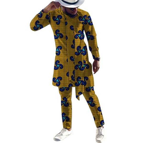 dashiki print long shirts with trousers custom made pant sets fashion male groom suits senator style african party clothes 1022, Gray
dashiki print long shirts with trousers custom made pant sets fashion male groom suits senator style african party clothes 1022, Gray
