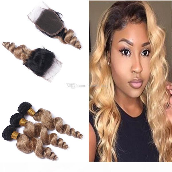 dark roots 1b 27 hair weaves with lace closure ombre blonde color 1b 27 two tone closure with loose wave hair 3bundles, Black;brown
dark roots 1b 27 hair weaves with lace closure ombre blonde color 1b 27 two tone closure with loose wave hair 3bundles, Black;brown