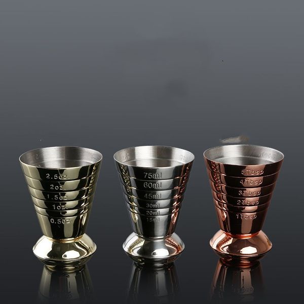 304 magic measuring cup with 3 kinds of graduated glass stainless steel ounces measuring bottle bar creative wine scale cup t3i51597
304 magic measuring cup with 3 kinds of graduated glass stainless steel ounces measuring bottle bar creative wine scale cup t3i51597