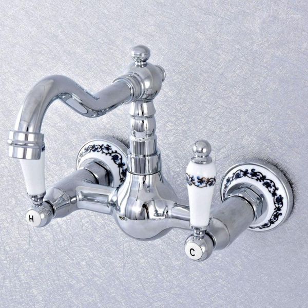 bathroom sink faucets polished chrome brass wall mounted double ceramic handles kitchen faucet mixer tap swivel spout lsf5511
bathroom sink faucets polished chrome brass wall mounted double ceramic handles kitchen faucet mixer tap swivel spout lsf5511