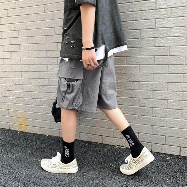 women's shorts vintage summer womens loose streetwear five point overalls large size donna pantaloni clothing ef50ws, White;black
women's shorts vintage summer womens loose streetwear five point overalls large size donna pantaloni clothing ef50ws, White;black