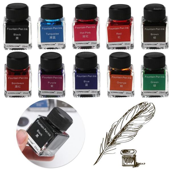 fountain pens 25ml carbon-colored ink for pen non-carbon feather stationery bottle printer school supplies1
fountain pens 25ml carbon-colored ink for pen non-carbon feather stationery bottle printer school supplies1