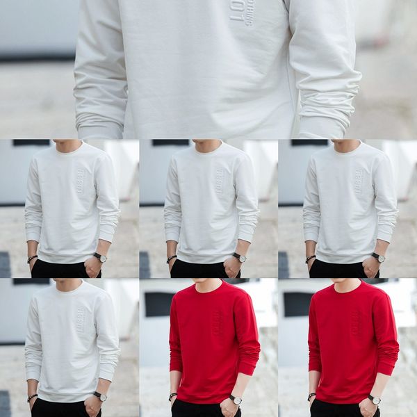 men's 2020 autumn youth korean fashion casual loose collar t-shirt sweater long sleeve t-shirt sweater men's bottom deids, Black
men's 2020 autumn youth korean fashion casual loose collar t-shirt sweater long sleeve t-shirt sweater men's bottom deids, Black