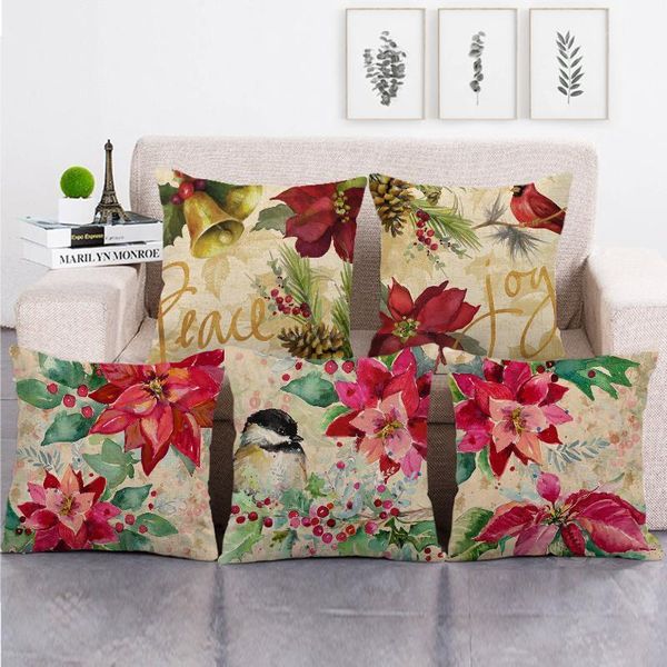 cushion/decorative pillow 45cm*45cm watercolor red poinsettia design throw cushion cover linen/cotton sofa decorative case1
cushion/decorative pillow 45cm*45cm watercolor red poinsettia design throw cushion cover linen/cotton sofa decorative case1