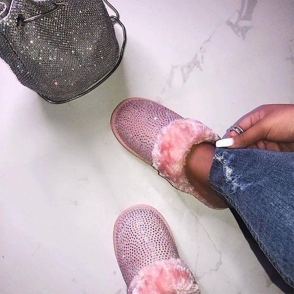 women slippers crystal indoor ladies fashion furry plush indoor woman causal warm pompom female footwear 2020 winter #2b0s, Black
women slippers crystal indoor ladies fashion furry plush indoor woman causal warm pompom female footwear 2020 winter #2b0s, Black