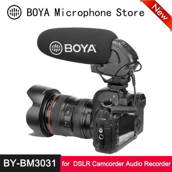 boya by-bm3031 condenser sun microphone gain control low cut video mic for canon nikon dslr camera camcorder audio recorder1
boya by-bm3031 condenser sun microphone gain control low cut video mic for canon nikon dslr camera camcorder audio recorder1