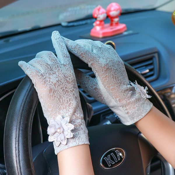 summer women uv sunscreen short sun pearl flowers thin ice silk lace touch screen lady driving gloves j48, Blue;gray
summer women uv sunscreen short sun pearl flowers thin ice silk lace touch screen lady driving gloves j48, Blue;gray