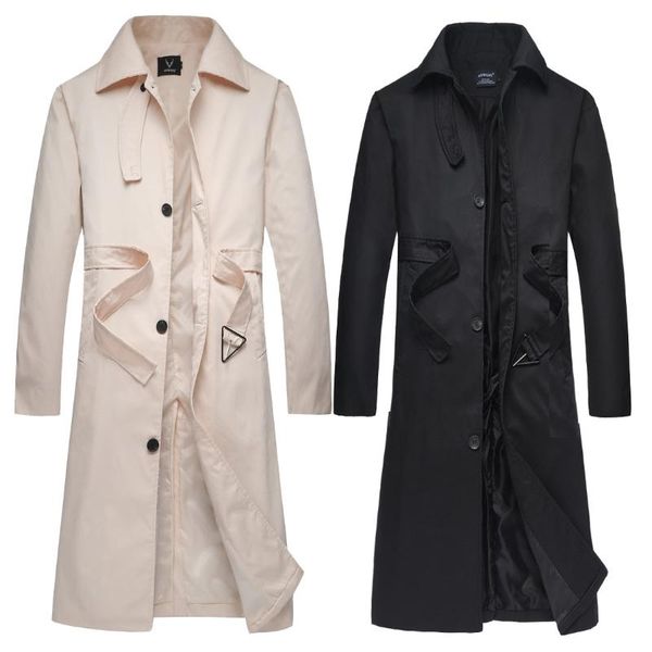 men's trench coats windbreaker mid-length large size business casual solid color lapel jacket top, Tan;black
men's trench coats windbreaker mid-length large size business casual solid color lapel jacket top, Tan;black