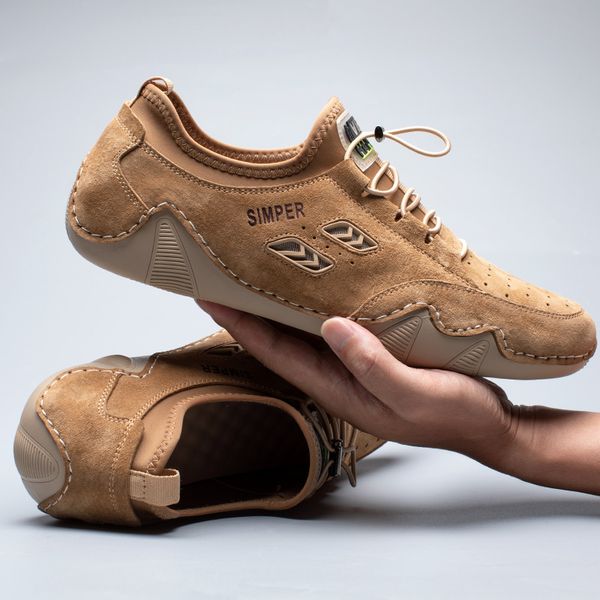 genuine leather sneakers male breathable casual shoes hiking footwears travel loafers elastic band sport shoes antiskid z333, Black
genuine leather sneakers male breathable casual shoes hiking footwears travel loafers elastic band sport shoes antiskid z333, Black