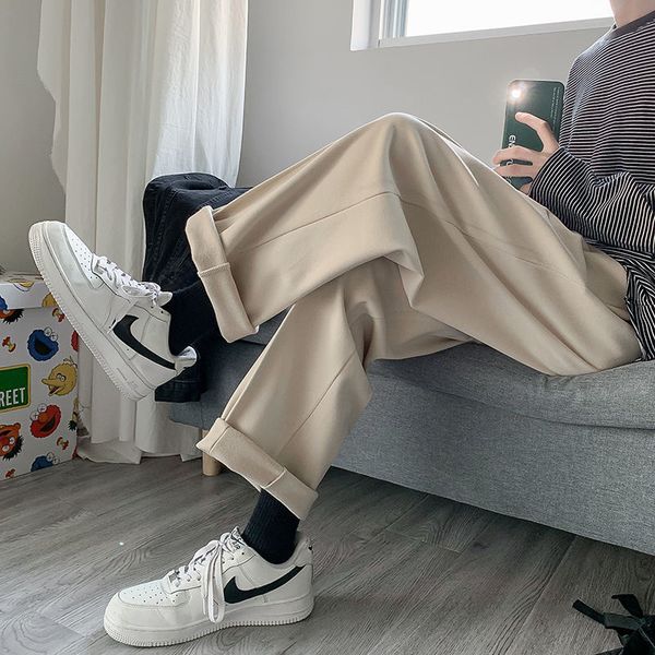 2021 new primavera e inverno novo fino slida selvagem linha reta largas soltas casuais masculinas e91j, Black
2021 new primavera e inverno novo fino slida selvagem linha reta largas soltas casuais masculinas e91j, Black
