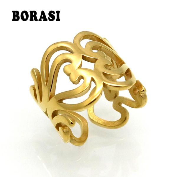 cluster rings borasi brand stainless steel gold color love knot hollow heart ring anniversary promise for women fashion jewelry gift, Golden;silver
cluster rings borasi brand stainless steel gold color love knot hollow heart ring anniversary promise for women fashion jewelry gift, Golden;silver