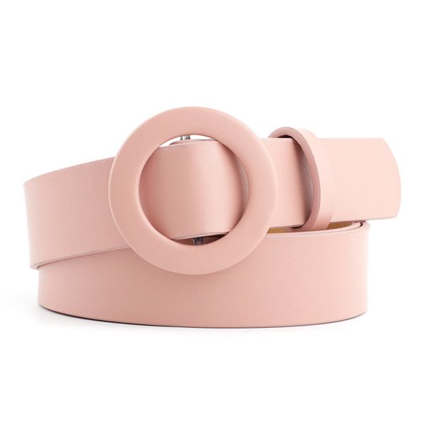 no hole round buckle fashion decoration dress women's versatile windbreaker coat casual belt pink, Black;brown
no hole round buckle fashion decoration dress women's versatile windbreaker coat casual belt pink, Black;brown