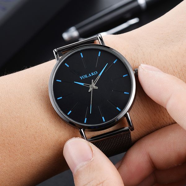 yolako brand men watch fashion stainless steel business casual quartz watch watches men women clock relogio feminino, Slivery;brown
yolako brand men watch fashion stainless steel business casual quartz watch watches men women clock relogio feminino, Slivery;brown