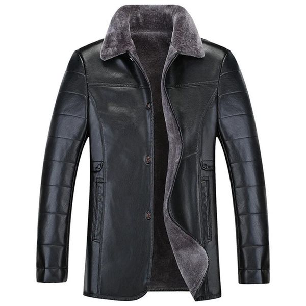 men's fur & faux winter men size pu lapel leather middle-aged plus velvet jacket fleece thick coat middle age 7xl 6xl, Black
men's fur & faux winter men size pu lapel leather middle-aged plus velvet jacket fleece thick coat middle age 7xl 6xl, Black