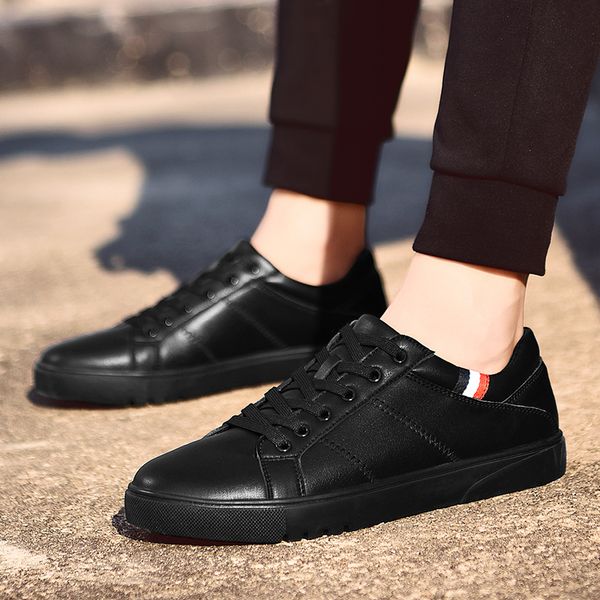 surom spring new men casual shoes breathable wear resistant shoes comfortable summer white round toe lace up flat snekaers 201009, Black
surom spring new men casual shoes breathable wear resistant shoes comfortable summer white round toe lace up flat snekaers 201009, Black