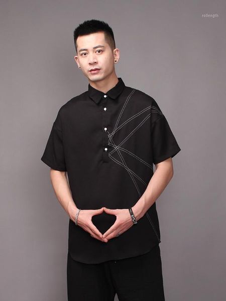 s-7xlpopular logo black hair stylist men's wear shirt 2020 summer youth fashion versatile short sleeve casual medium long shirt1, White;black
s-7xlpopular logo black hair stylist men's wear shirt 2020 summer youth fashion versatile short sleeve casual medium long shirt1, White;black