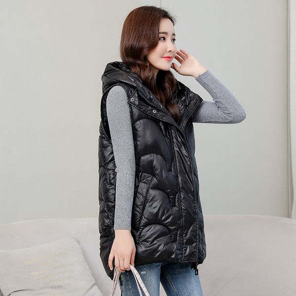 2021 new women clothes sleeveless vest autumn winter cotton-padded waist solid plus size vest parka 3f9a, Black;white
2021 new women clothes sleeveless vest autumn winter cotton-padded waist solid plus size vest parka 3f9a, Black;white