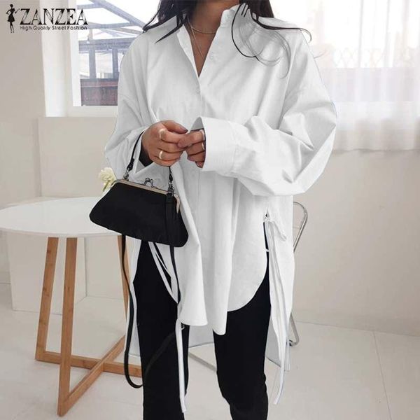 fashion solid shirts women's asymmetrical blouse 2020 zanzea casual lace up blusas female button lapel shirt plus size tunic 5xl, White
fashion solid shirts women's asymmetrical blouse 2020 zanzea casual lace up blusas female button lapel shirt plus size tunic 5xl, White