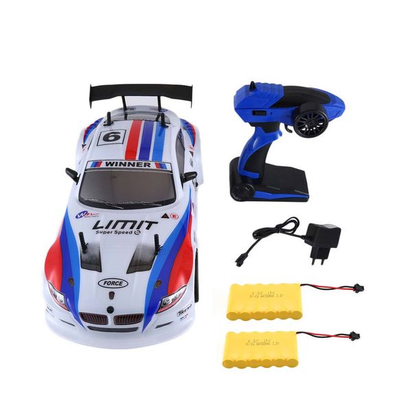 2.4g racing car 1:10 rc model car 25km/h flat sports drift vehicle toys 2 batteries eu plug for children
2.4g racing car 1:10 rc model car 25km/h flat sports drift vehicle toys 2 batteries eu plug for children