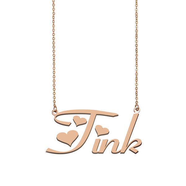 Tink Name Necklace Custom Nameplate Pendant for Women Girls Birthday Gift Kids Best Friends Jewelry 18k Gold Plated Stainless Steel, Silver
Tink Name Necklace Custom Nameplate Pendant for Women Girls Birthday Gift Kids Best Friends Jewelry 18k Gold Plated Stainless Steel, Silver