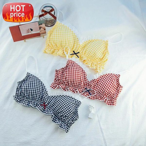 korean bra set underwear women japanese young girls lounge lingerie lolita set lace wire bra and panty plaid gothic #kn8u, Black;white
korean bra set underwear women japanese young girls lounge lingerie lolita set lace wire bra and panty plaid gothic #kn8u, Black;white