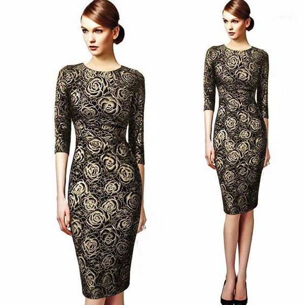 elegant vintage floral print bodycon pencil dress party evening robe sheath dress women work outfit mother of bride1, Black;gray
elegant vintage floral print bodycon pencil dress party evening robe sheath dress women work outfit mother of bride1, Black;gray