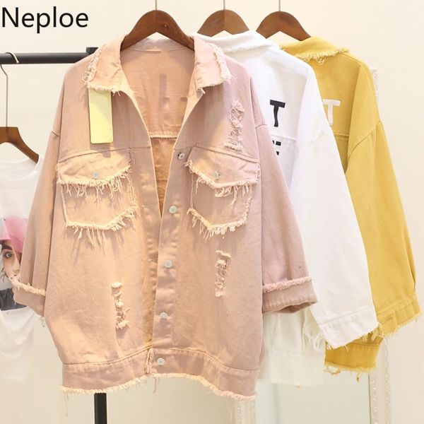 neploe candy color jackets women casual single breasted long sleeve denim jacket korean loose bf style ladies jacket 439961, Black;brown
neploe candy color jackets women casual single breasted long sleeve denim jacket korean loose bf style ladies jacket 439961, Black;brown