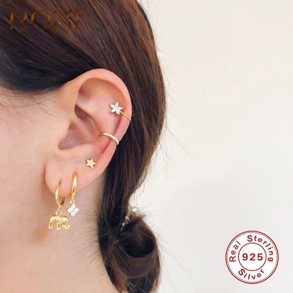 roxi ins cute animal elephant hoop earrings for women men girls birthday festival gift silver 925 jewelry earring cartilage, Golden;silver
roxi ins cute animal elephant hoop earrings for women men girls birthday festival gift silver 925 jewelry earring cartilage, Golden;silver