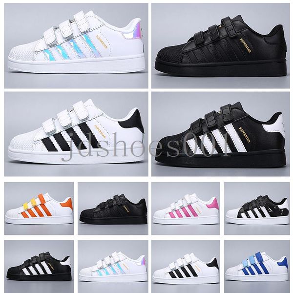 new stan smith sneakers casual leather children shoes sports jogging shoes kid's classic flats shoes superstar for kids q32, Black 
new stan smith sneakers casual leather children shoes sports jogging shoes kid's classic flats shoes superstar for kids q32, Black