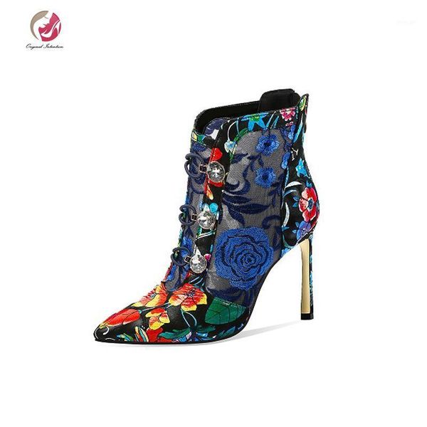 boots original intention blue red ankle fashion pointed toe flowers metal stiletto high heels elegant spring shoes female charm1, Black
boots original intention blue red ankle fashion pointed toe flowers metal stiletto high heels elegant spring shoes female charm1, Black