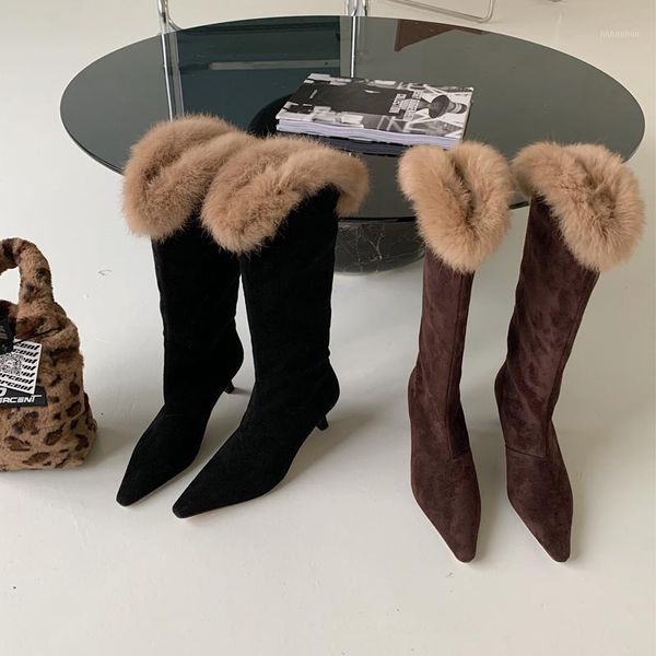 boots women fashion winter warm fur ladies short booties pointed toe thin heel female knight causal woman furry shoes1, Black
boots women fashion winter warm fur ladies short booties pointed toe thin heel female knight causal woman furry shoes1, Black