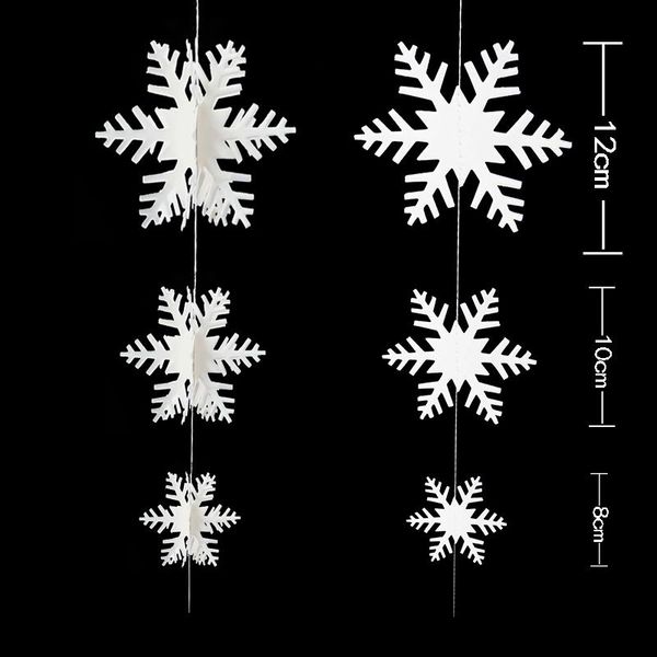 3d white snowflake garland christmas decoration for home diy hanging paper banner kids room birthday party decor xmas ornaments bbymvv 
3d white snowflake garland christmas decoration for home diy hanging paper banner kids room birthday party decor xmas ornaments bbymvv