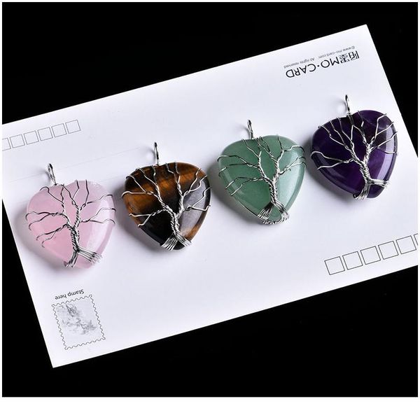 1pc natural crystal mineral ornament heart shape tree of life pendant guardian couple pendant necklace pendant diy gift qylybg, Black
1pc natural crystal mineral ornament heart shape tree of life pendant guardian couple pendant necklace pendant diy gift qylybg, Black