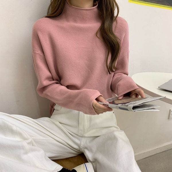 2021 autumn and winter new semi-turtleneck loose women's lazystyle sweater vest bottom yugm, White;black
2021 autumn and winter new semi-turtleneck loose women's lazystyle sweater vest bottom yugm, White;black