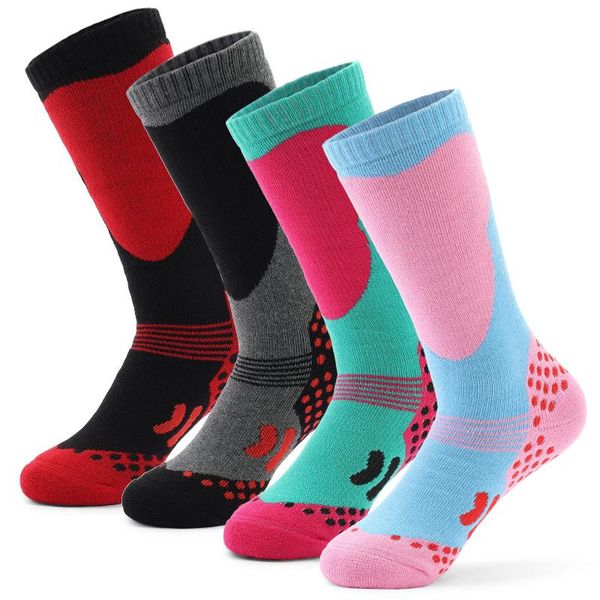 sports socks 2 pairs children professional ski kids thick knit winter athletic knee-high stockings for running, Black
sports socks 2 pairs children professional ski kids thick knit winter athletic knee-high stockings for running, Black