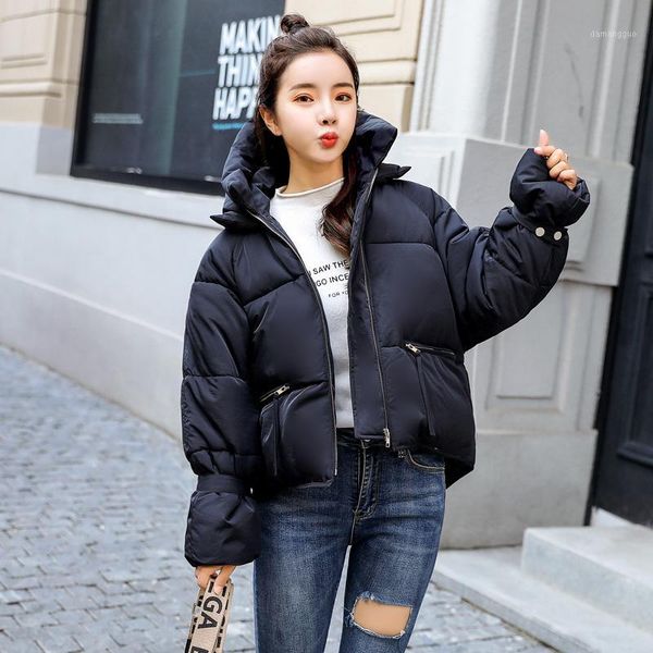 oceanlove chic short solid winter jacket women zipper hooded korean sweet parkas 2019 preppy style warm coat female 129991, Black
oceanlove chic short solid winter jacket women zipper hooded korean sweet parkas 2019 preppy style warm coat female 129991, Black